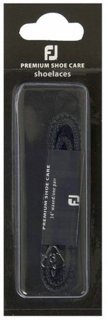 FootJoy Replacement Premium Shoe Care Shoelaces - Black 34" Waxed