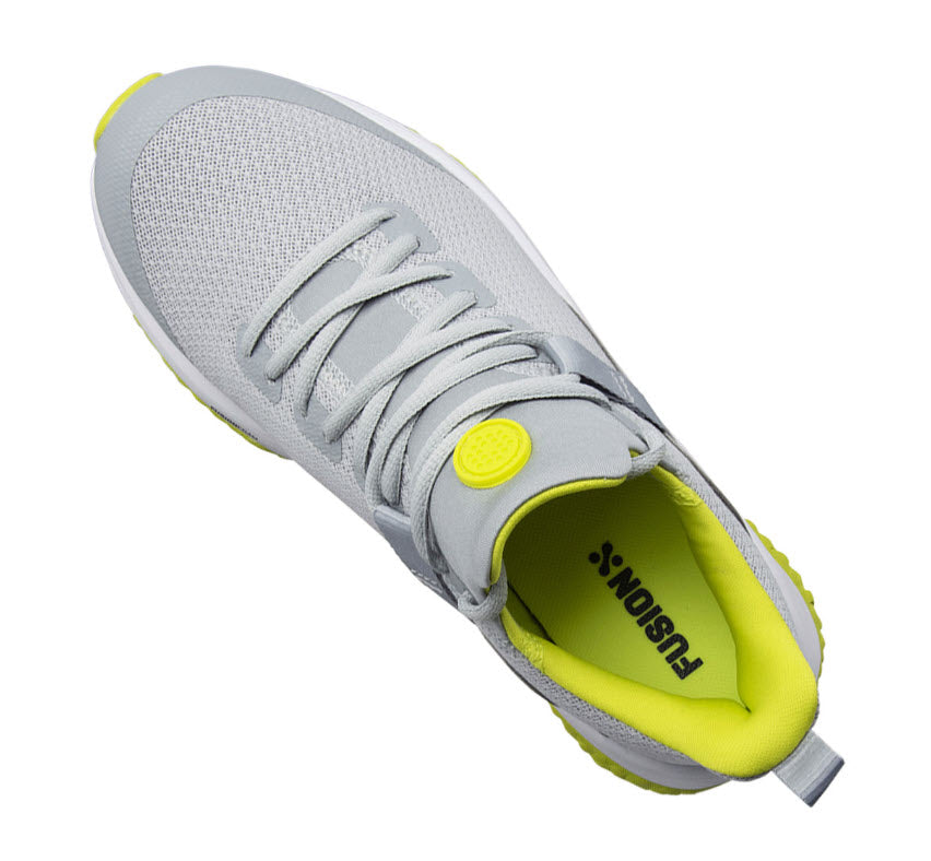 Puma Youth Fusion EVO Golf Shoe Grey/Lime Golf Country Online