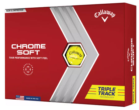 Callaway 2022 Chrome Soft Triple Track Golf Balls - Dozen