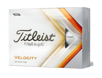 Titleist Velocity '22 Golf Balls - Dozen - White
