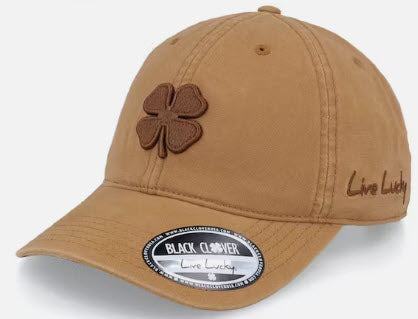 Black Clover Hat Shade 2 Slide Adj-Coffee/Brown