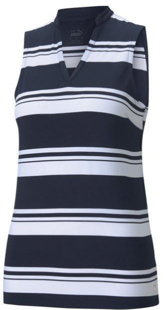 Puma Polo Cloudspun Valley Stripe SL Wms