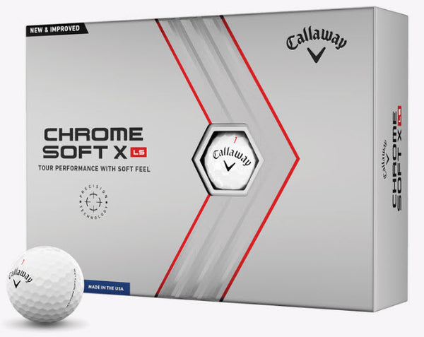 Callaway 2022 Chrome Soft X LS Golf Balls (One Dozen) White
