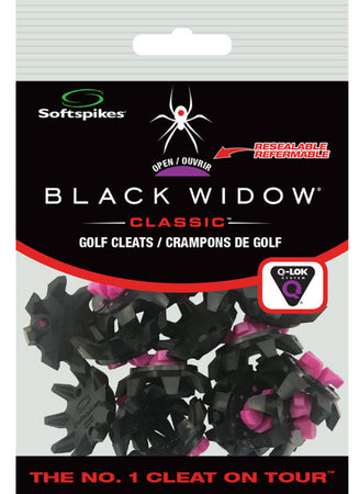 Softspikes Black Widow Q-Fit Golf Spikes - 18 Pack