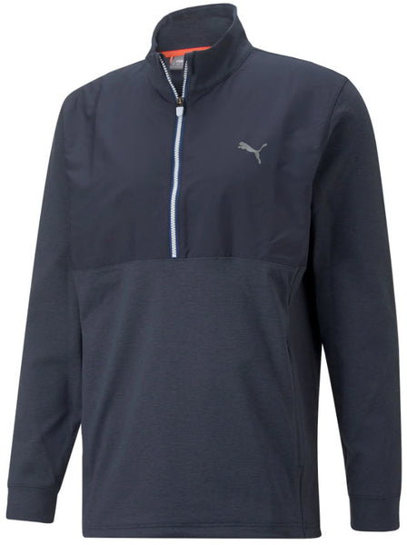 Puma Jacket Cloudspun WRMLBL 1/4 Zip-Navy