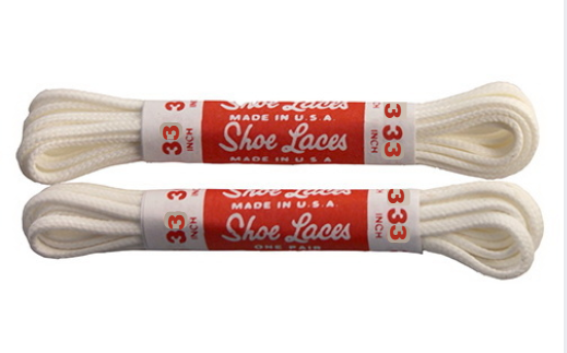 Bulldog Golf Shoelaces Black Waxed 33"