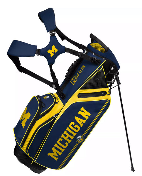 Team Effort NCAA Caddie Carry Hybrid Stand Bag - U of Michigan