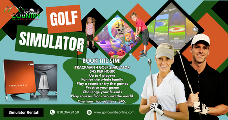 Simulator Rental - $45/Hr - Select Date/Time include Phone #. Check Description below for details. - Golf Country Online