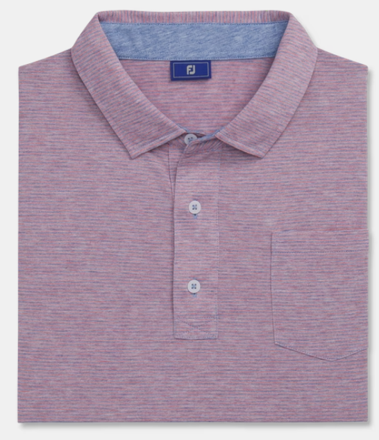 FootJoy Polo Lifestyle Essentials Feeder Stripe - Large