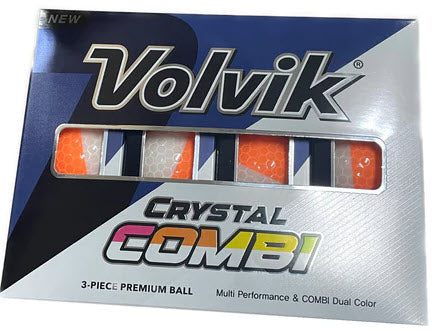 NEW Volvik Crystal Combi 3-Piece Premium Golf Balls - Assorted Colors