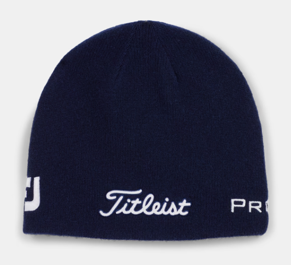 Titleist Hat Merino Wool Beanie Navy/White - Golf Country Online
