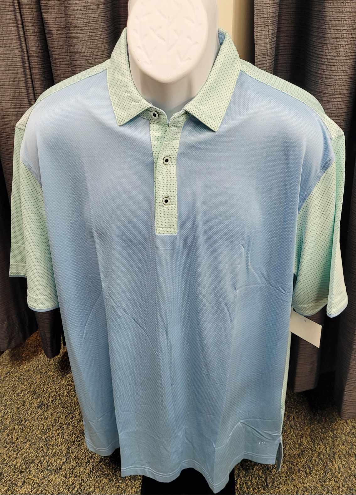 Head Polo Mens Resort Wear Solid Polka Dots