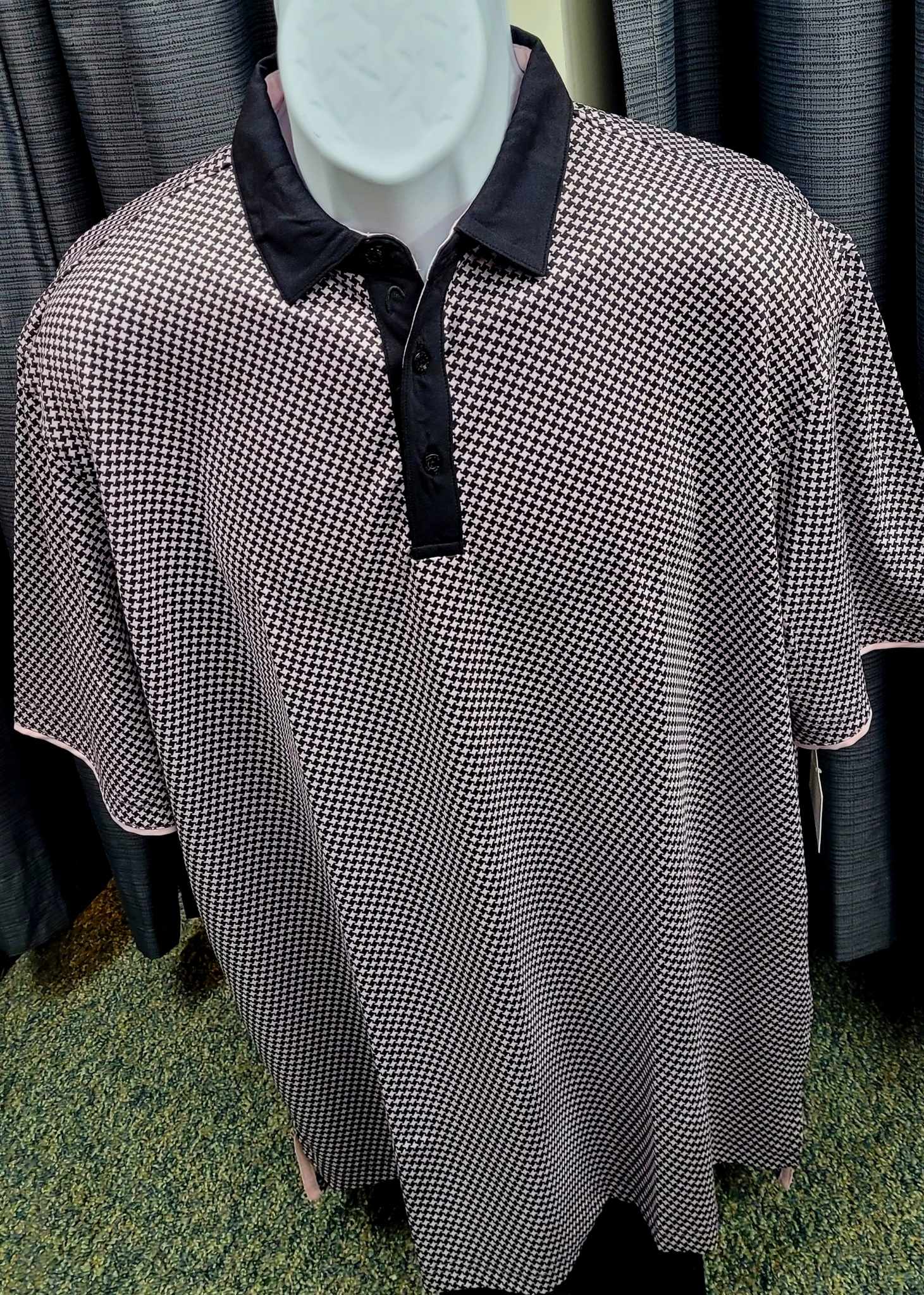 Head Polo Mens Resort Wear Checkered Patterned