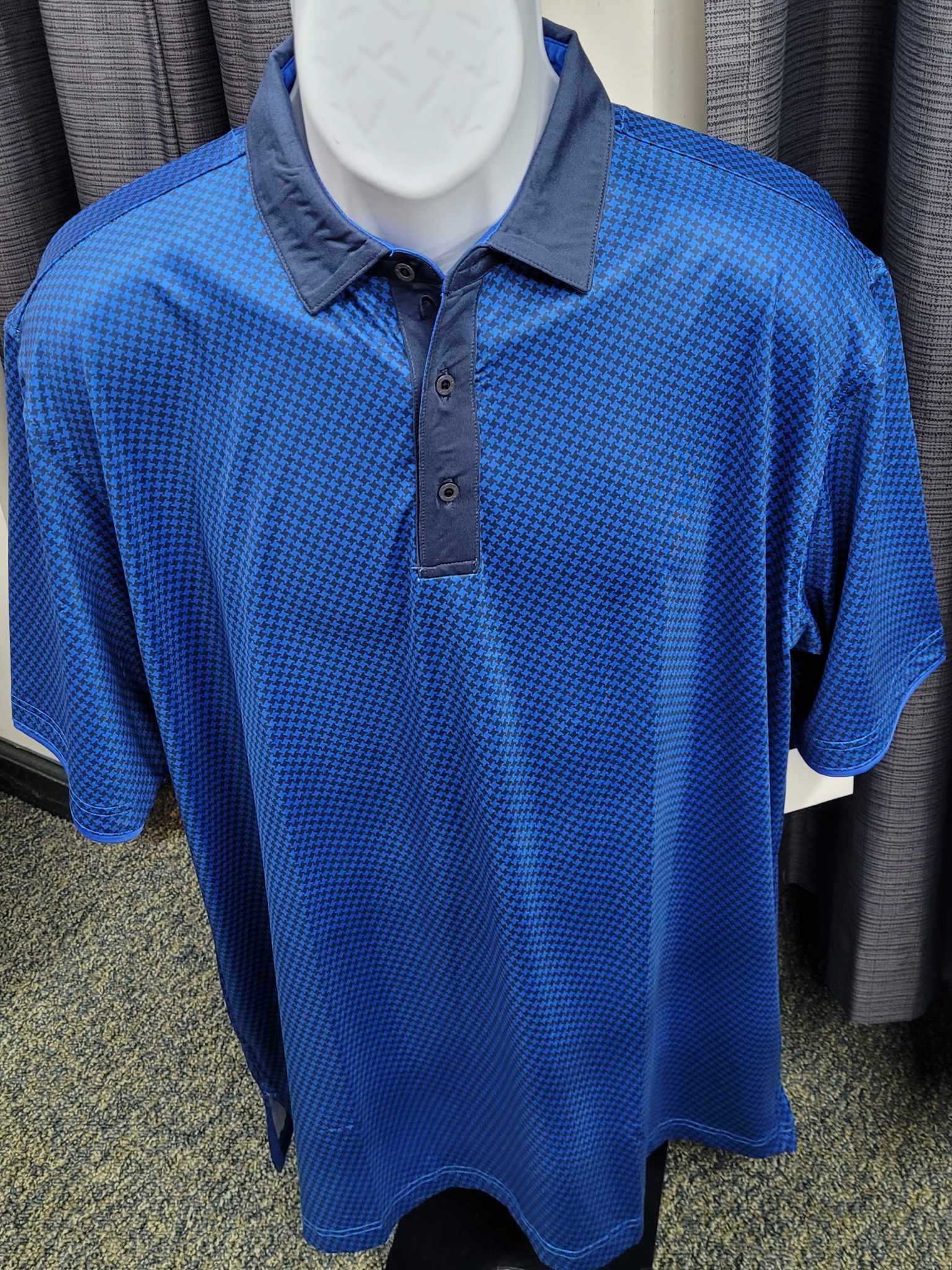 Head Polo Mens Resort Wear Checkered Patterned