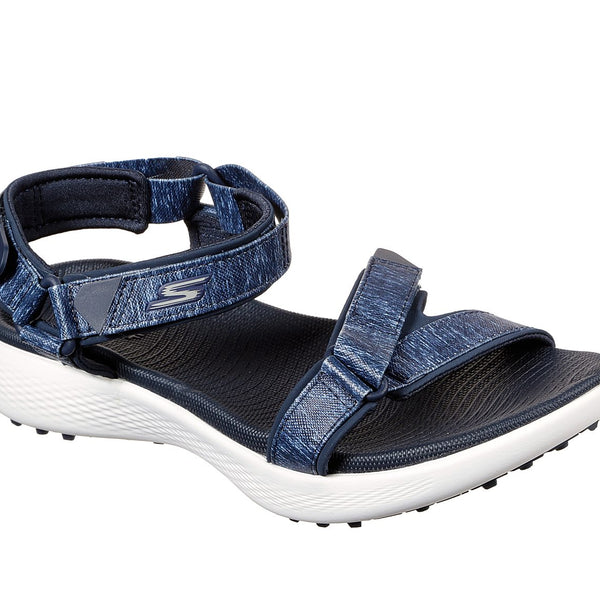 Skechers Women's 600 Spikeless Golf Sandals Shoe Navy White - Golf Country Online