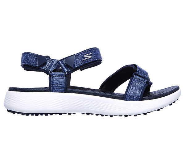 Skechers Women's 600 Spikeless Golf Sandals Shoe Navy White - Golf Country Online