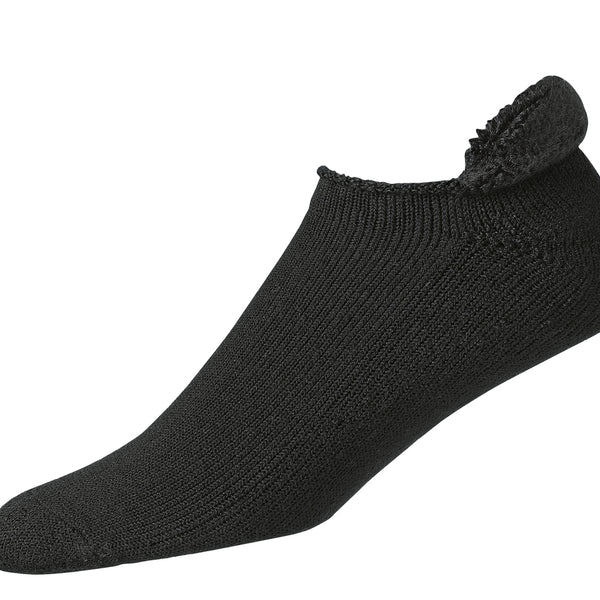 FootJoy ComfortSof Men's Roll-Top Socks - Black (7-12) - Golf Country Online