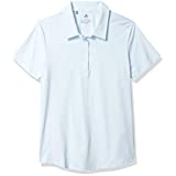 Adidas Women's Ultimate365 Short Sleeve Polo - Sky Tint