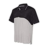 Adidas Mens Colorblocked Melange Sport Shirt (A404) - Black Mela