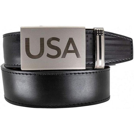 Nexbelt Men's Super Patriot Black Leather Belt