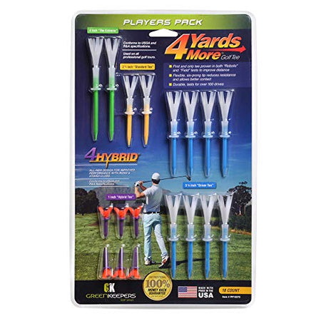 Greenkeepers 4 Yards More Player Pack 18 Count Golf Tees - Golf Country Online