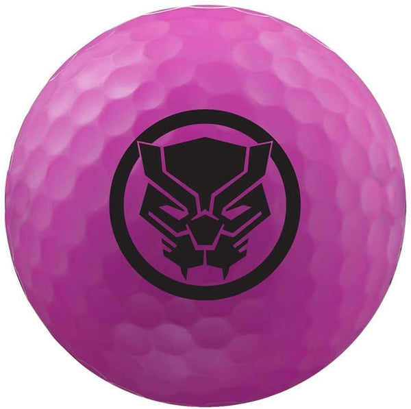 Volvik Vivid Marvel Golf Balls Black Panther w/clip 4-Ball Pack