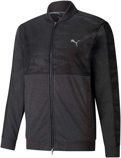 PUMA Men's Golf 2020 Cloudspun Stlth Camo Jacket (Black)