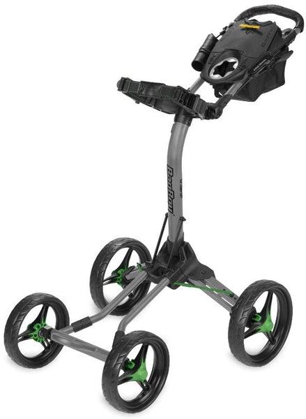Bag Boy Quad XL Golf Cart - Battleship Grey/Lime