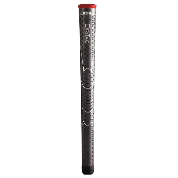 Winn DriTac Standard Grip (Dark Grey/Red Cap) - Golf Country Online