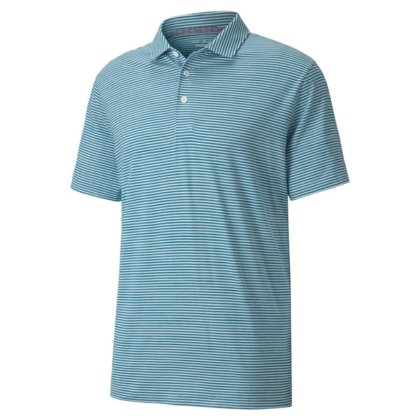 PUMA Men's Golf 2019 Caddie Stripe Polo - Digi-Blue Heather
