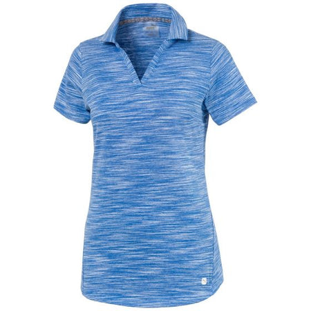 PUMA Golf 2020 Women's Heather Slub Polo -  PALACE BLUE HEATHER