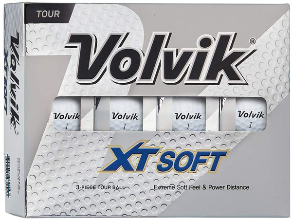 Volvik XT Soft Glossy White Golf Balls - DOZEN