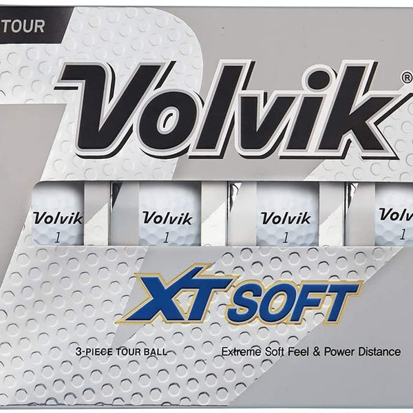 Volvik XT Soft Glossy White Golf Balls - DOZEN
