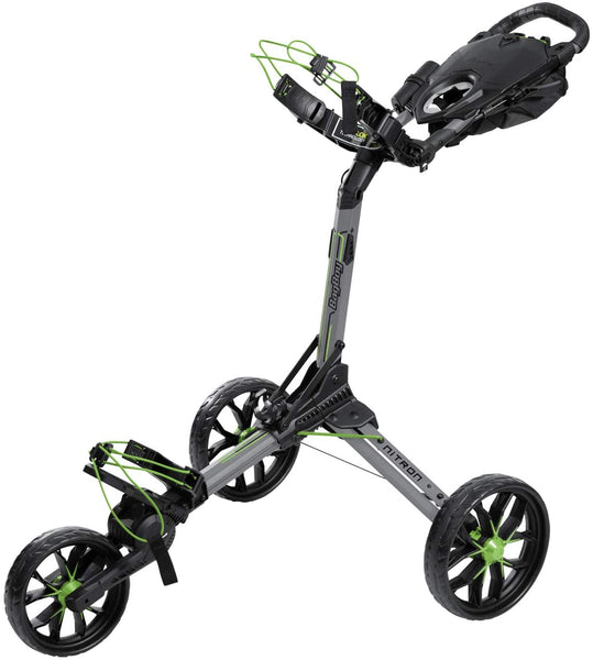 BagBoy Nitron Golf Push Cart - BattleshipGrey/Lime