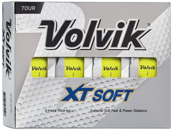 Volvik XT Soft Glossy Yellow Golf Balls - DOZEN