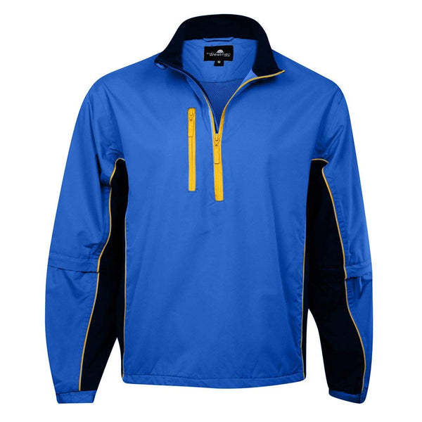 The Weather Company Men's Microfiber Rain Shirt Royal/Navy/Yellow - Golf Country Online
