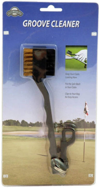 OnCourse Groove Cleaner Brush with Clip - Black
