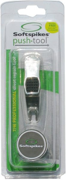 Softspikes Divot Repair Push-Tool, Polished Metal