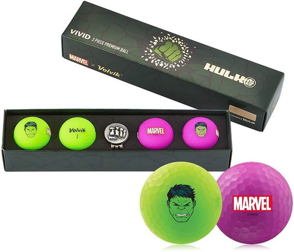 Volvik Vivid Marvel Golf Balls The Hulk 4-Ball Pack - Golf Country Online