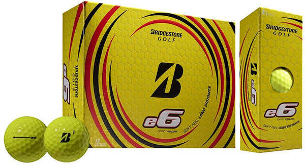 Bridgestone e6 Golf Balls (One Dozen) - Yellow