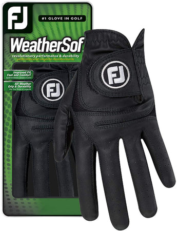 Footjoy Men's WeatherSof Golf Glove - Black