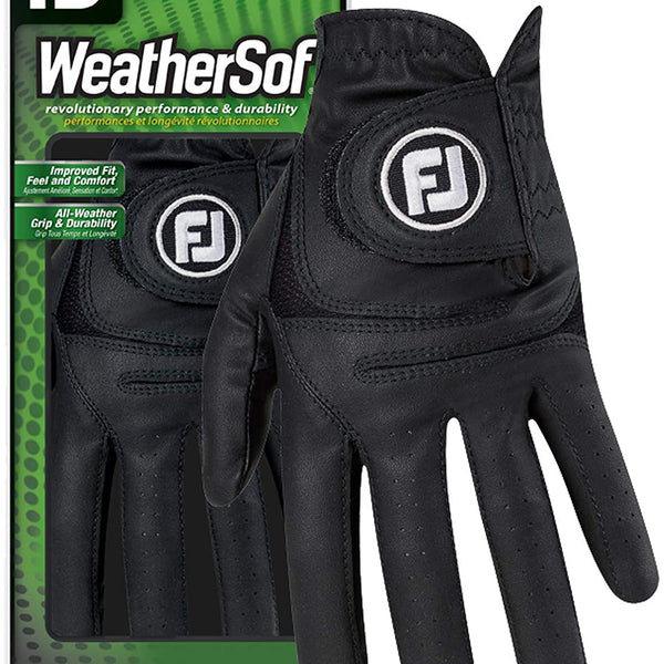 Footjoy Men's WeatherSof Golf Glove - Black