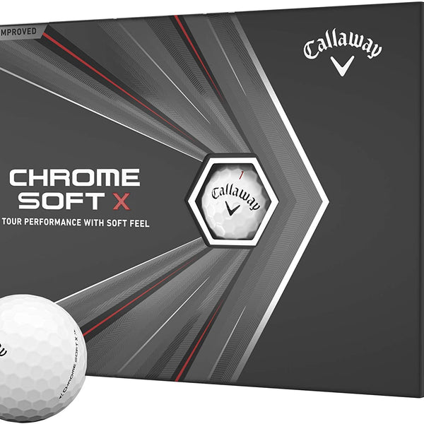 Callaway 2021 Chrome Soft X Golf Balls (ONE DOZEN - WHITE)