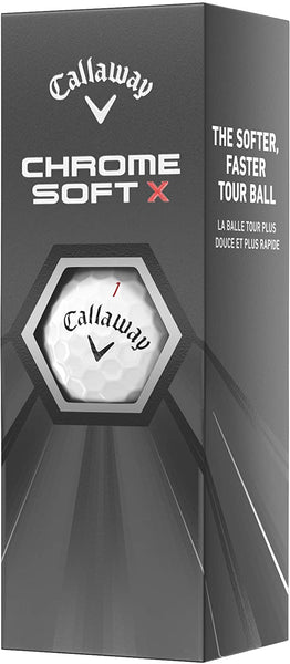 Callaway 2021 Chrome Soft X Golf Balls (ONE DOZEN - WHITE)