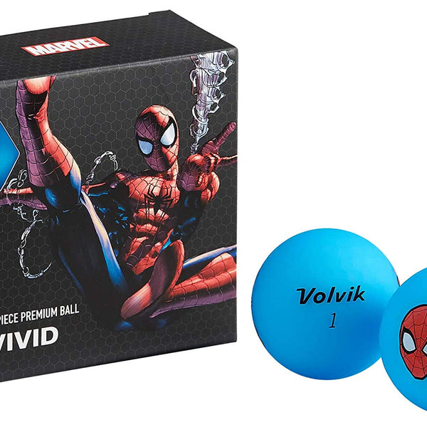 Volvik Vivid Marvel Spider-Man Golf Balls 4 Pack - Golf Country Online