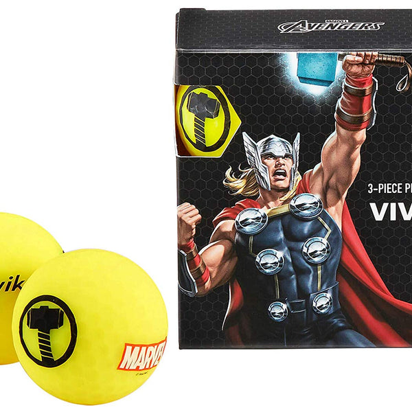 Volvik Vivid Marvel Thor Golf Balls 4 Pack - Golf Country Online