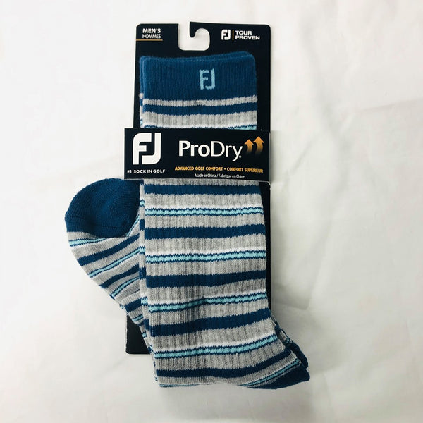 Footjoy ProDry Limited Edition Fashion Crew Golf Stripes Fashion Socks Choose Colors - Golf Country Online