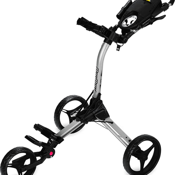 Bag Boy Compact 3 Push Cart (Silver/Black)