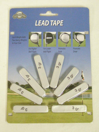 Golf Club Head Weights 8 Pre Cut Lead Tape Strips