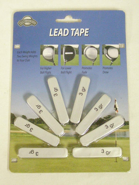 Golf Club Head Weights 8 Pre Cut Lead Tape Strips